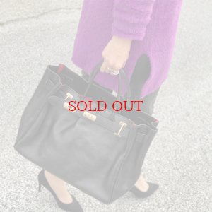 画像1: 【予約】leather big tote