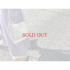 画像1: eco leather flat sholder bag