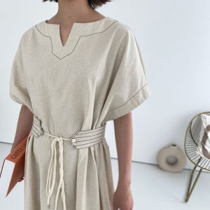 画像2: kaftan belt dress op