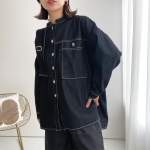 画像11: ●アシメデザイン（セットアップ可能）●【LIVEご紹介アイテム】アシンメトリープリーツデニムジャケット