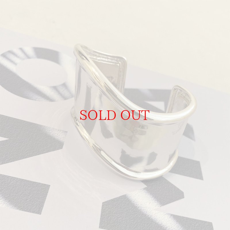 画像1: ◆wide wave bangle (1)