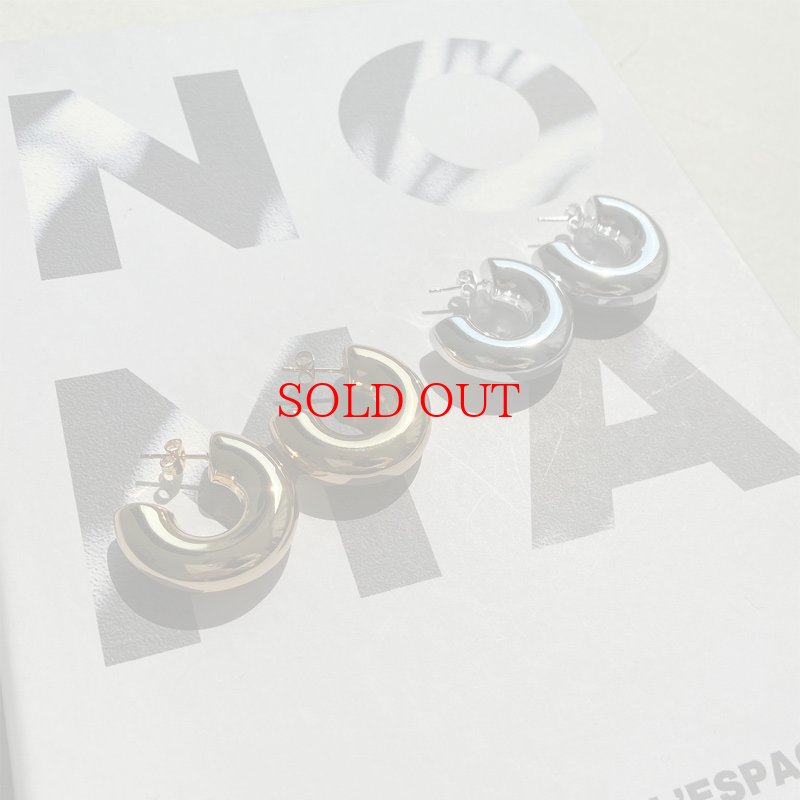 画像3: ◆久々の再販!!【LIVEご紹介アイテム】wide hoop pierce M (3)