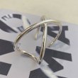 画像1: ◆wide cross bangle (1)