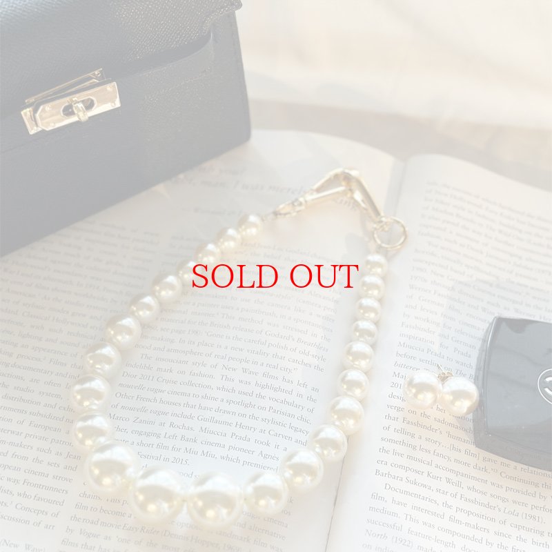 画像1: ◆Big Pearl multi way necklace (1)