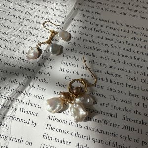 画像1: baroque pearl asymmetry pierce