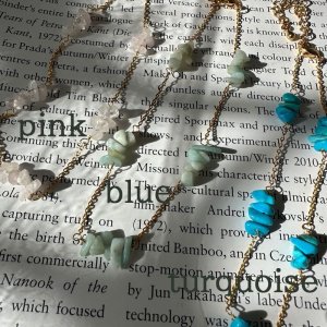 画像1: stone design anklet