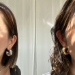 画像1: ◆久々の再販!!【LIVEご紹介アイテム】wide hoop pierce M (1)