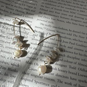 画像1: baroque pearl hook pierce