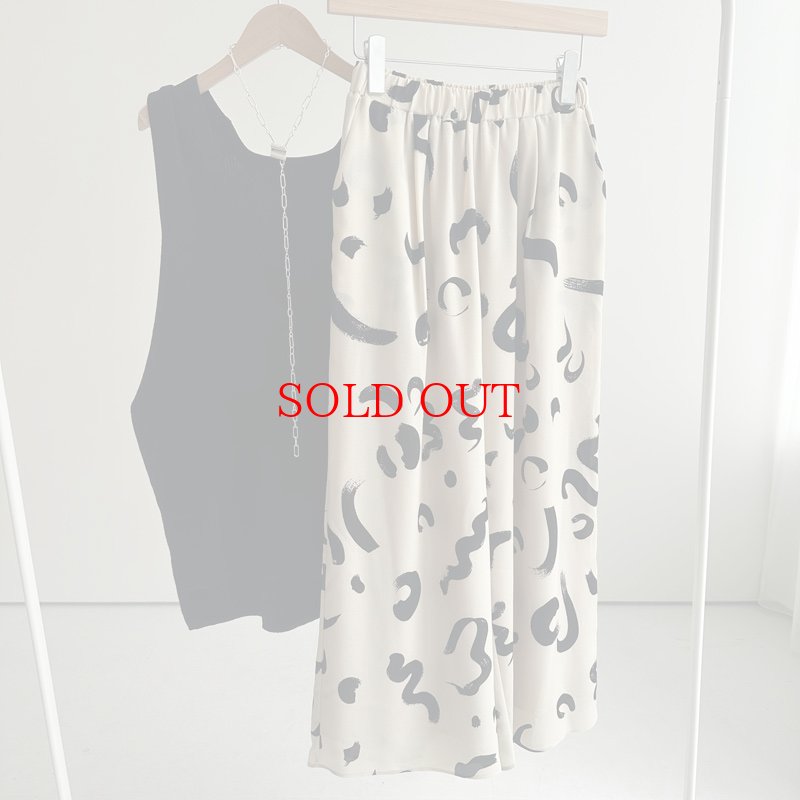 画像1: 【6/4 liveご紹介アイテム】nuance print pants (1)