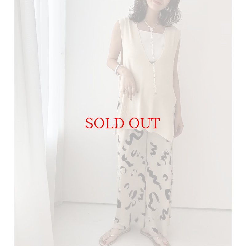 画像3: 【6/4 liveご紹介アイテム】nuance print pants (3)