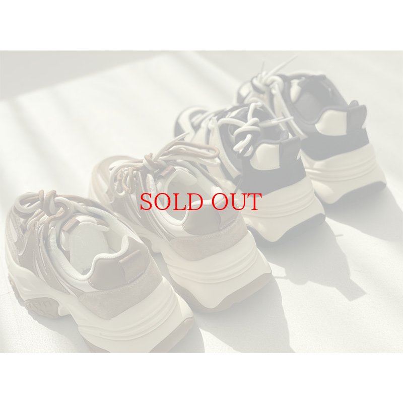 画像2: 【liveご紹介アイテム】bi-color dad sneaker (2)