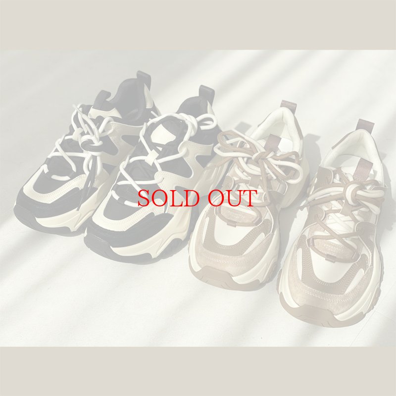画像1: 【liveご紹介アイテム】bi-color dad sneaker (1)
