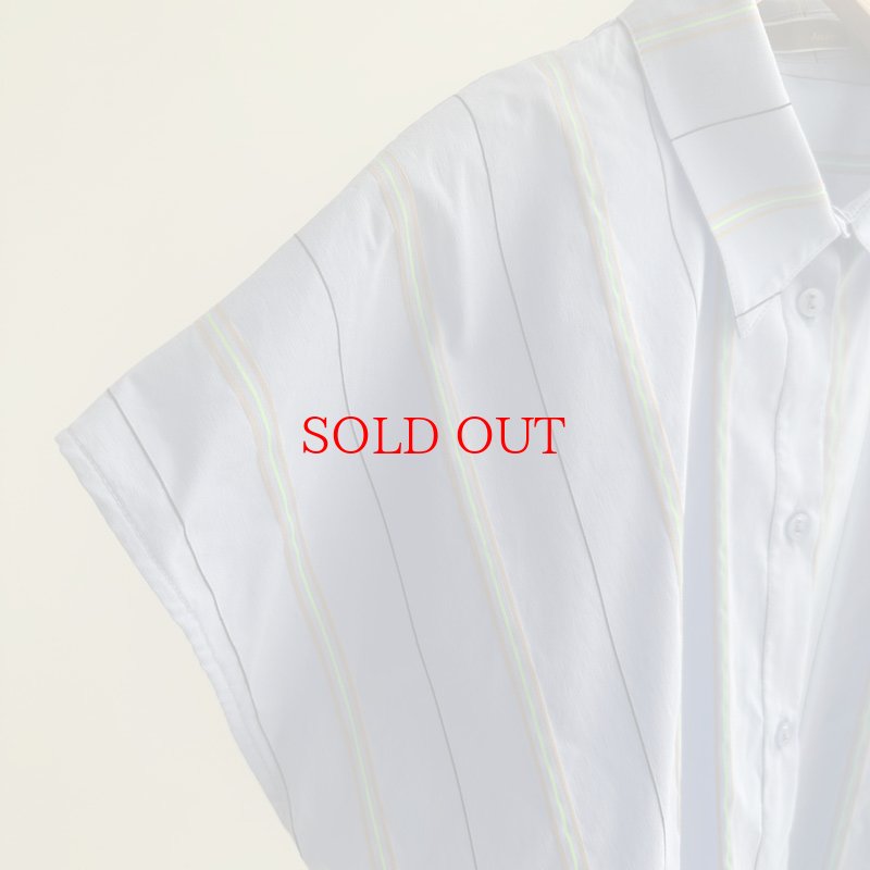 画像7: 【liveご紹介アイテム】neon stripe short blouse (7)