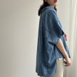 画像5: ●追加決定!!!【予約】夏の羽織にもオススメ【6/24 LIVEご紹介アイテム】オーバーデザインデニムシャツ（予約/7月中-下） (5)