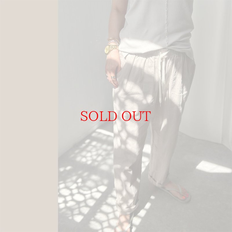 画像4: 【liveご紹介アイテム】relaxing linen pants (4)