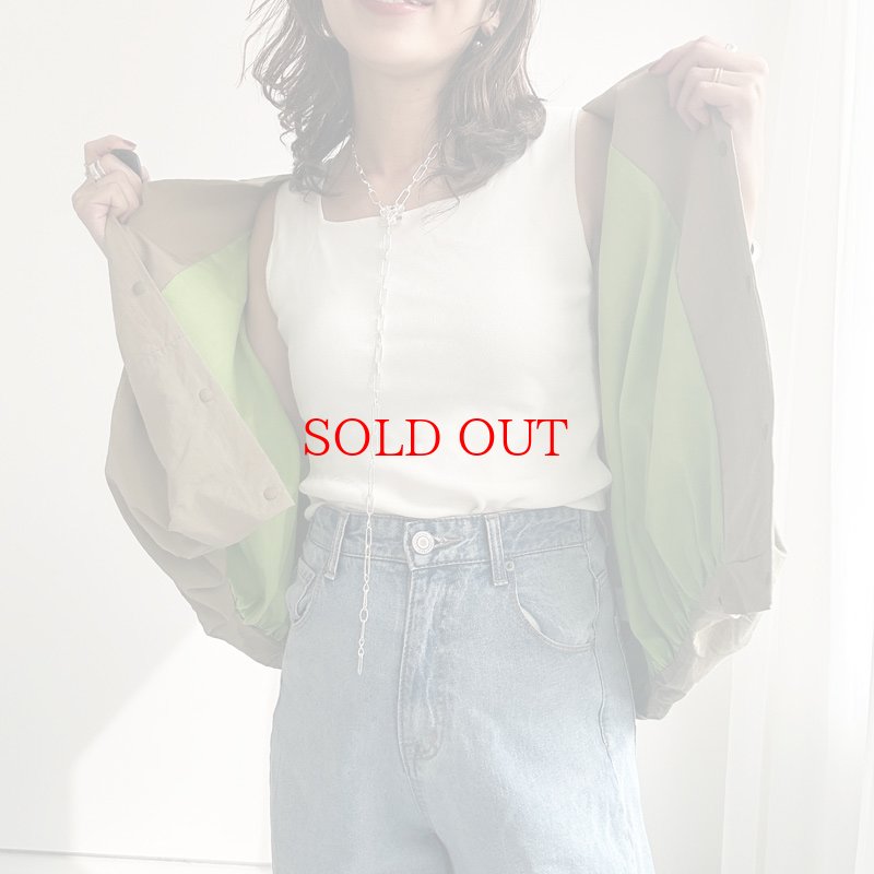 画像18: 【インスタliveご紹介アイテム】bi-color cocoon vest (18)