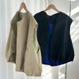 画像2: 【インスタliveご紹介アイテム】bi-color cocoon vest (2)