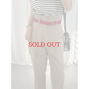 画像3: 【 liveご紹介アイテム】high-waist tuck pants (belt set)