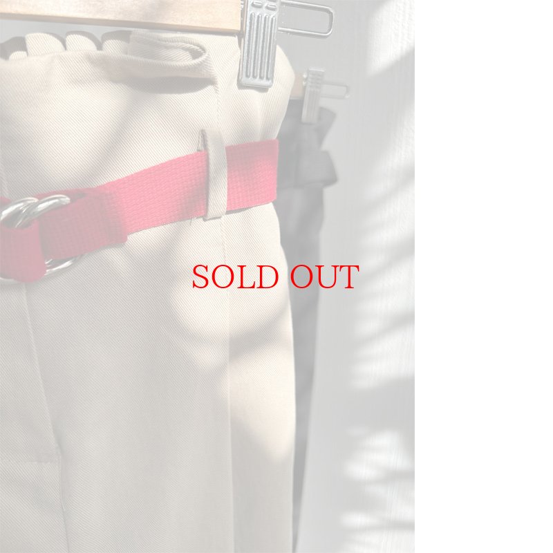 画像8: 【 liveご紹介アイテム】high-waist tuck pants (belt set) (8)