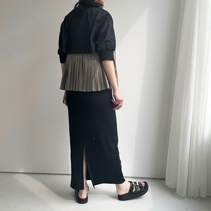 画像3: 【 liveご紹介アイテム】MA-1 docking pleats tops (3)