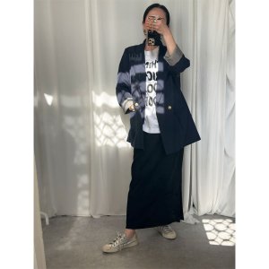 画像2: ●ベージュ最終!在庫限り【MUST ITEM】rib narrow skirt