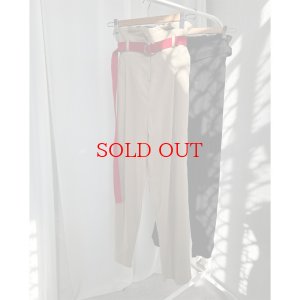 画像6: 【 liveご紹介アイテム】high-waist tuck pants (belt set)