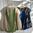 画像1: 【インスタliveご紹介アイテム】bi-color cocoon vest (1)