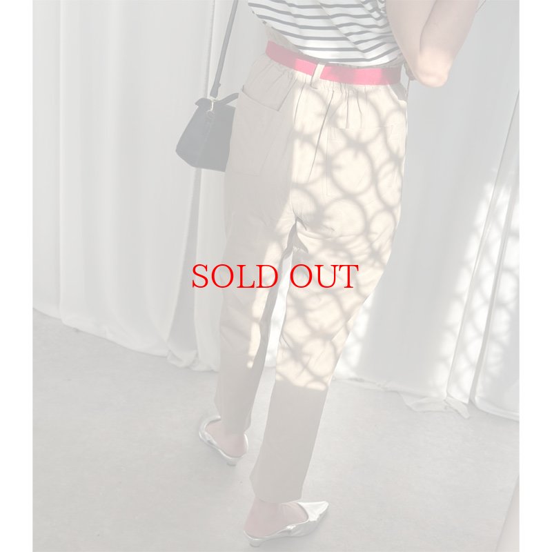 画像5: 【 liveご紹介アイテム】high-waist tuck pants (belt set) (5)