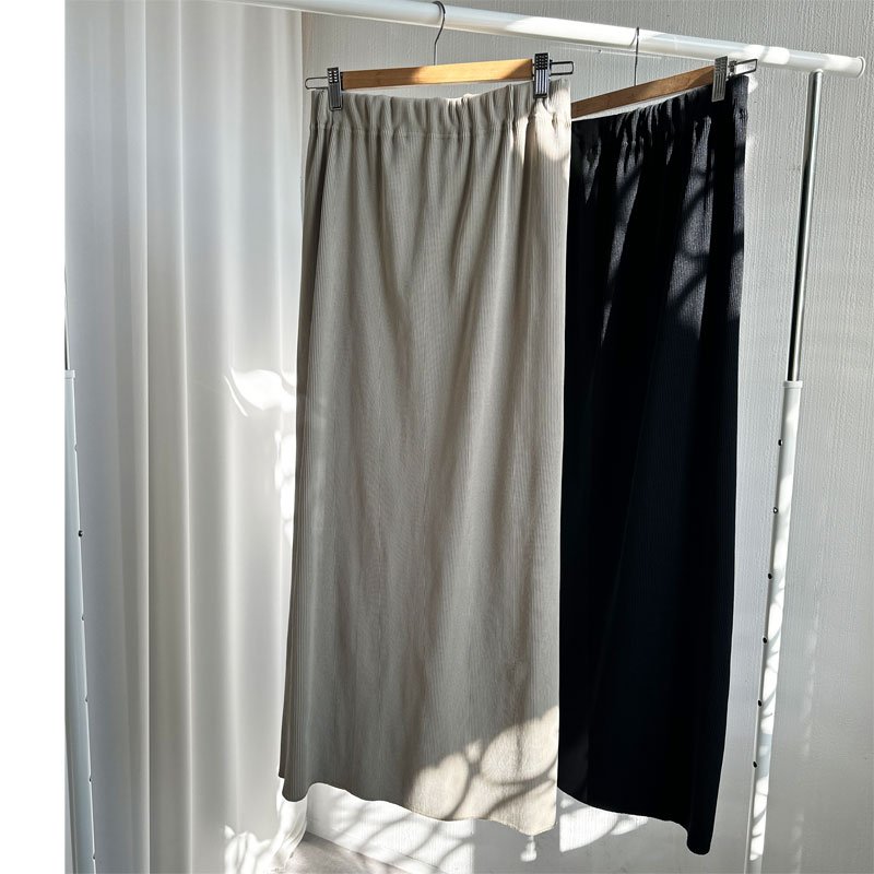 画像19: ●NEWカラー登場!!●激推し●リブナロースカート●LAMERの着回しベースアイテム●rib narrow skirt (19)