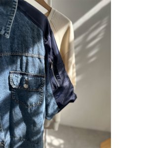 画像13: 【インスタliveご紹介アイテム】MA-1 docking denim shirt