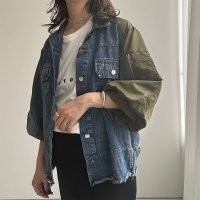 【インスタliveご紹介アイテム】MA-1 docking denim shirt