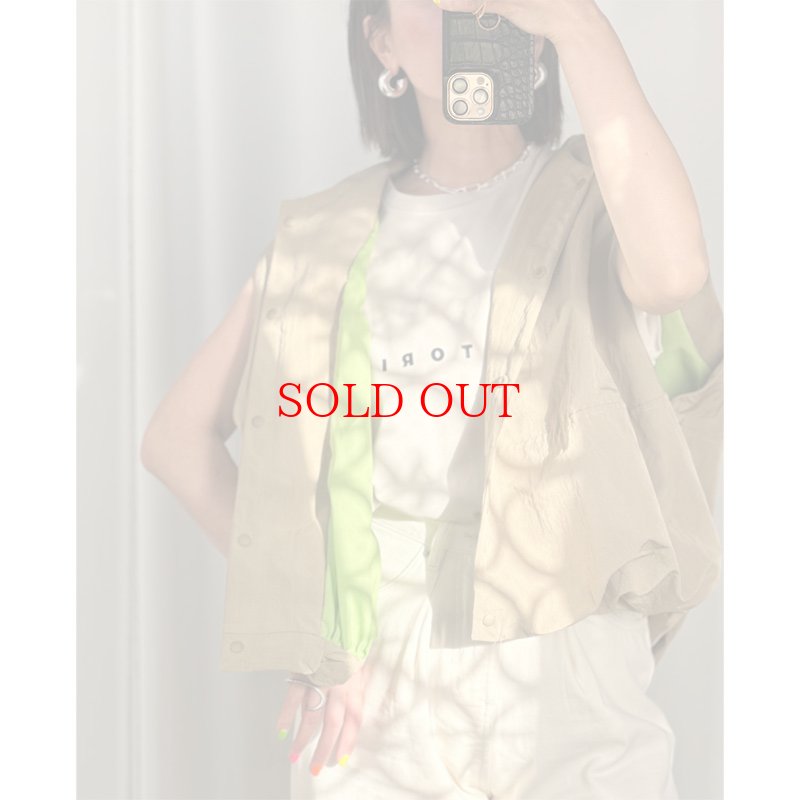 画像14: 【インスタliveご紹介アイテム】bi-color cocoon vest (14)