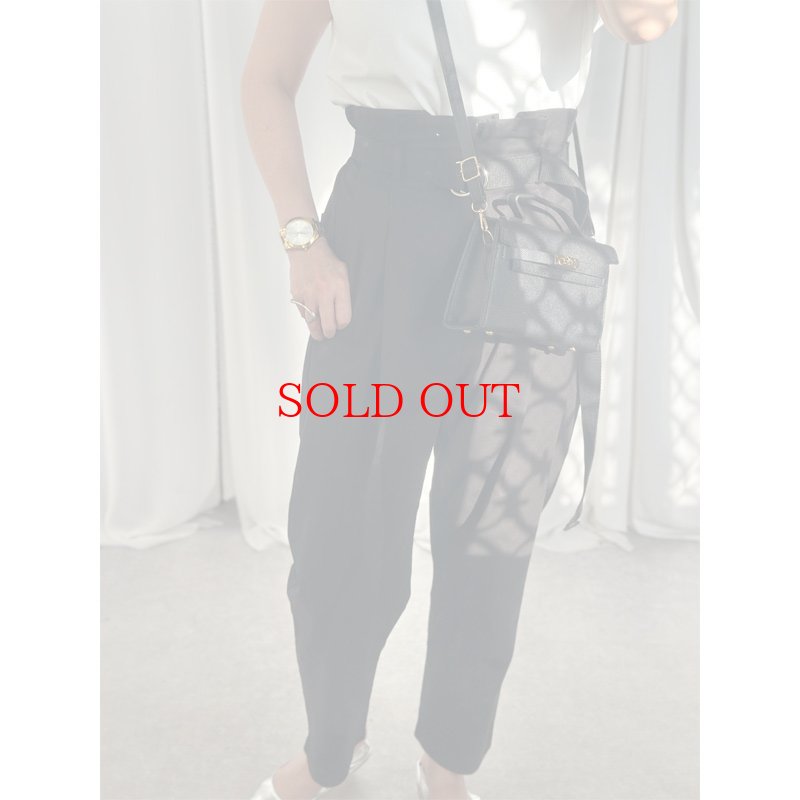 画像7: 【 liveご紹介アイテム】high-waist tuck pants (belt set) (7)