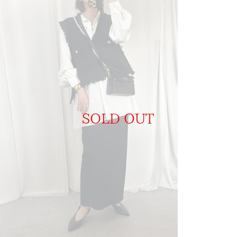 画像15: ●サンプルSALE●【7/8 LIVEアイテム】●低身長さんも高身長さんもバランスよく着れるツイードベスト (15)