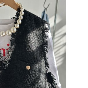 画像16: ●激推し●低身長さんも高身長さんもバランスよく着れるツイードベスト●新色登場●【LIVEご紹介アイテム】tweed short vest