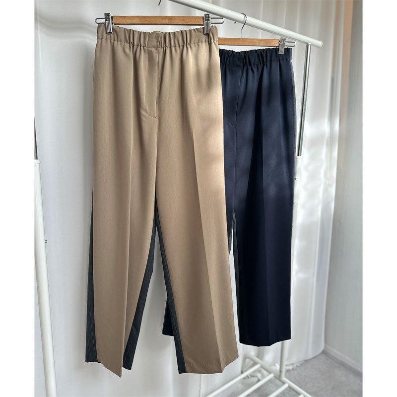 画像2: 【liveご紹介アイテム】bi-color pinstripe slacks (2)