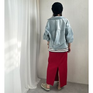 画像33: ●2025NEWカラー登場!!●激推し●リブナロースカート●LAMERの着回しベースアイテム●rib narrow skirt