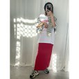 画像1: ●激推し認定●リブナロースカート●LAMERの着回しベースアイテム●rib narrow skirt (1)