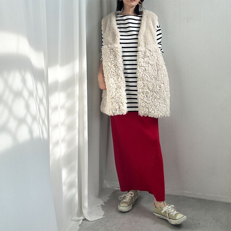 画像35: ●NEWカラー登場!!●激推し●リブナロースカート●LAMERの着回しベースアイテム●rib narrow skirt (35)