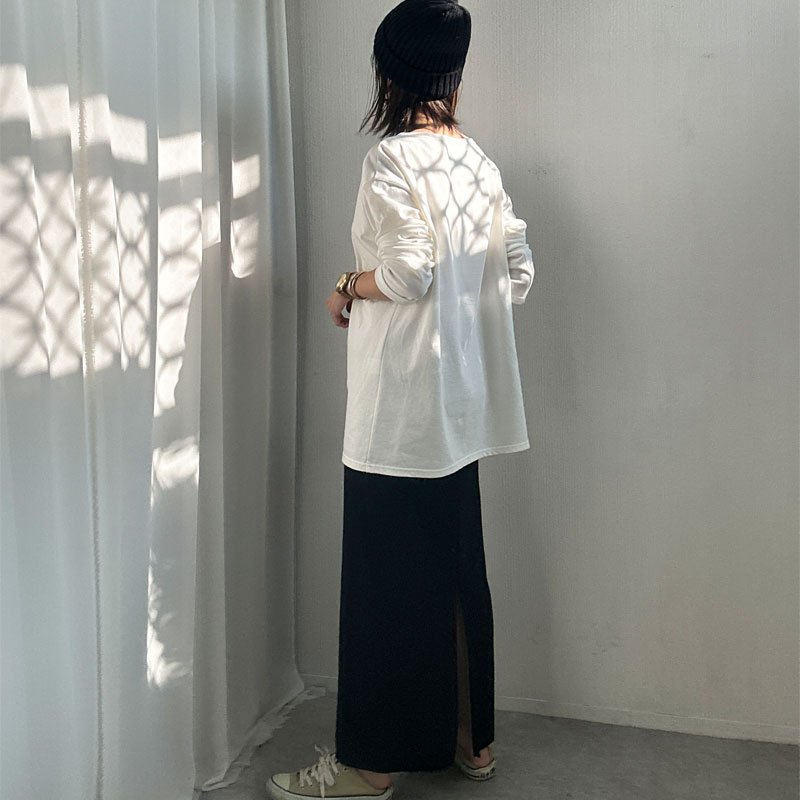 画像26: ●NEWカラー登場!!●激推し●リブナロースカート●LAMERの着回しベースアイテム●rib narrow skirt (26)