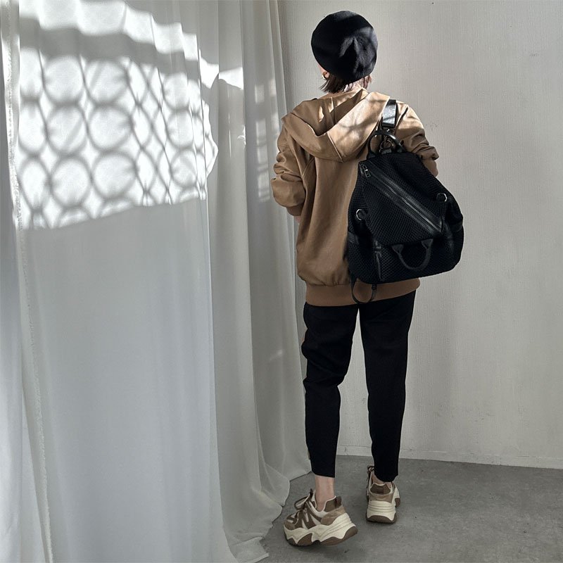 画像9: ●SALE●【liveご紹介アイテム】eco leather zip hoodie (9)