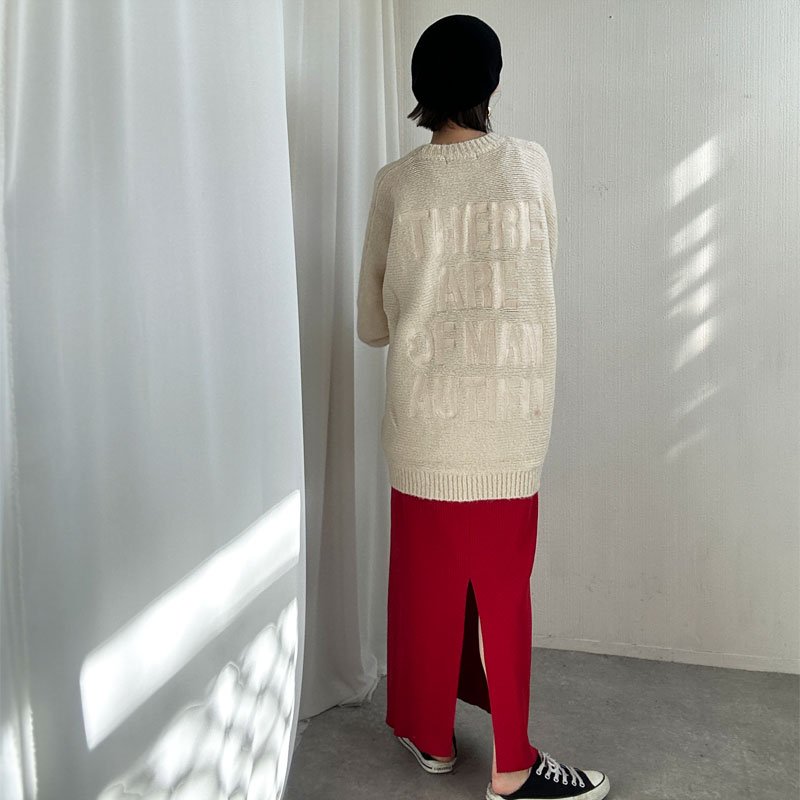 画像38: ●NEWカラー登場!!●激推し●リブナロースカート●LAMERの着回しベースアイテム●rib narrow skirt (38)