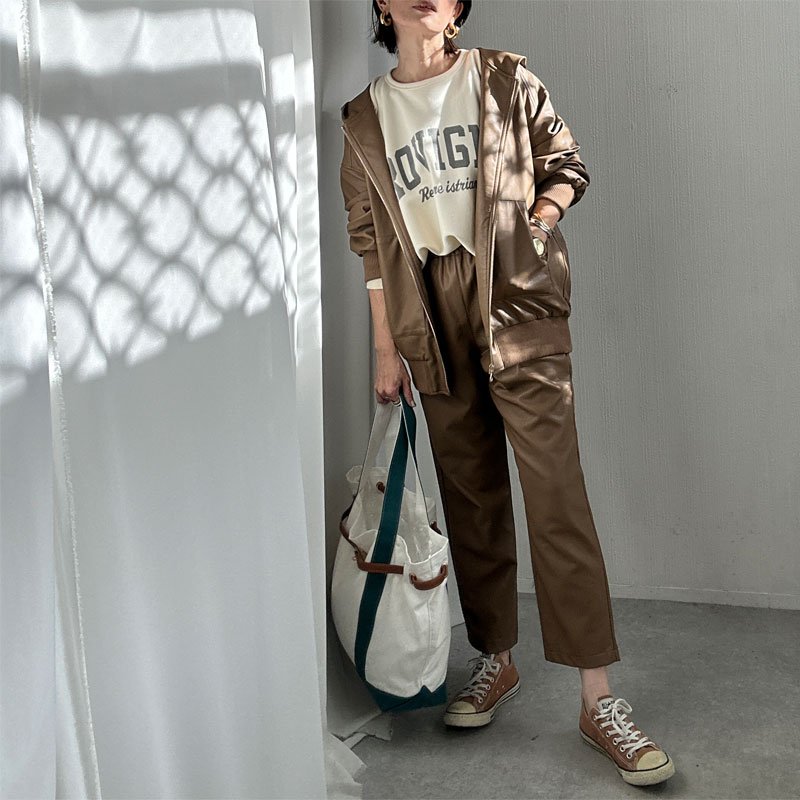 画像18: ●SALE●【liveご紹介アイテム】eco leather zip hoodie (18)