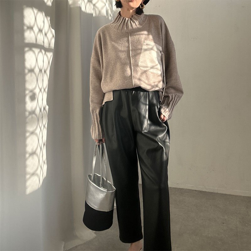 画像11: ●SALE●【liveご紹介アイテム】eco leather pants エコレザーパンツ (11)