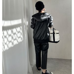画像24: ●SALE●【liveご紹介アイテム】eco leather zip hoodie