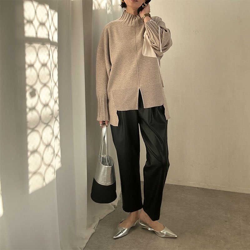 画像12: ●SALE●【liveご紹介アイテム】eco leather pants エコレザーパンツ (12)
