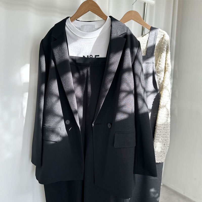 画像7: ●入荷しました【めちゃ軽ジャケット】びっくりする位軽い!【liveご紹介アイテム】double button over jacket（セットアップ可能） (7)