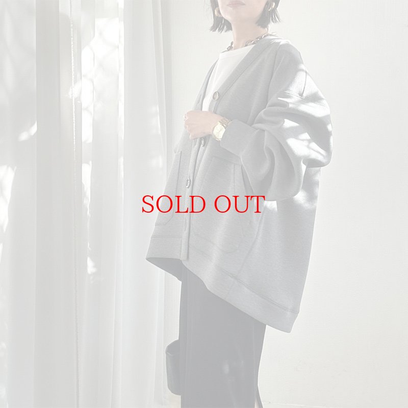 画像1: ●SALE●ボタンに注目!【liveご紹介アイテム】basic over cardigan (1)