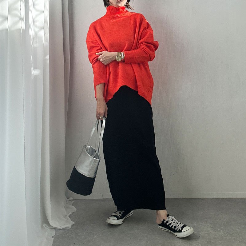 画像40: ●NEWカラー登場!!●激推し●リブナロースカート●LAMERの着回しベースアイテム●rib narrow skirt (40)