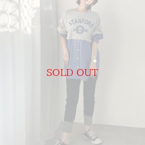 画像3: 1枚でおしゃれ上級者に!?【liveご紹介アイテム】stripe docking sweat